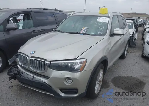 2017 BMW X3 Sdrive28I из США, поврежденный, VIN 5UXWZ7C30H0V90886